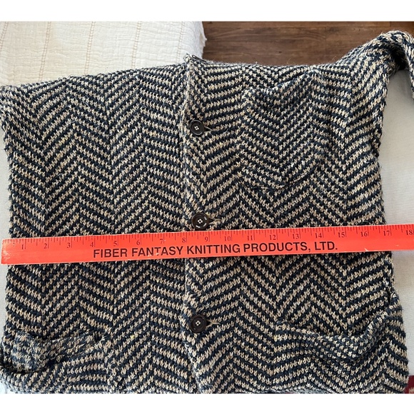 45R 45rpm 100% Linen Heavy Knit Unstructured Blazer or Cardigan - Unisex XS/S - Picture 11 of 16